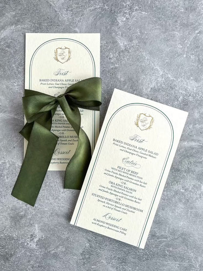 Menu and Program Cards