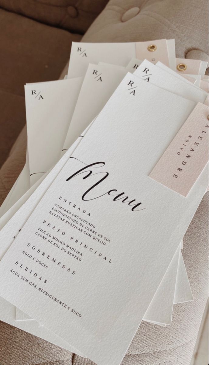 Menu and Program Cards