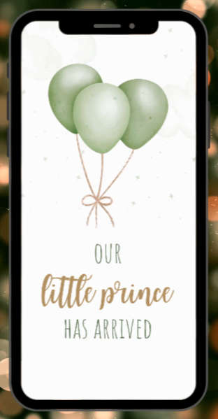 baby arrival announcement baby shower